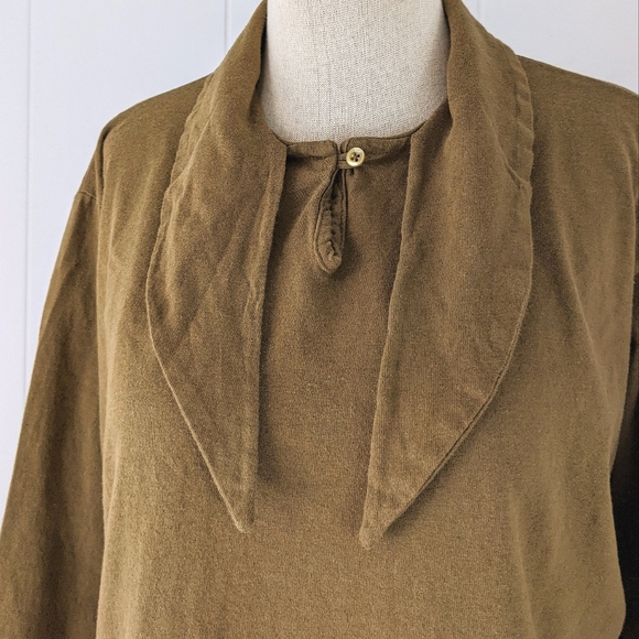 vintage 80's tie neck dagger collar shirt - Picture 5 of 11